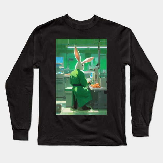 Cute surgeon bunny Long Sleeve T-Shirt by Spaceboyishere